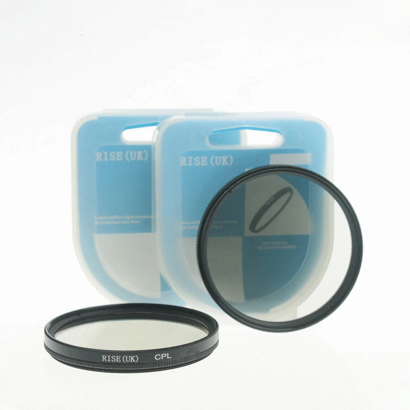 Rise uk marca cpl filtro polarizador circular 37mm 39mm 40.5mm 49mm filtros para canon nikon sony acessórios da câmera