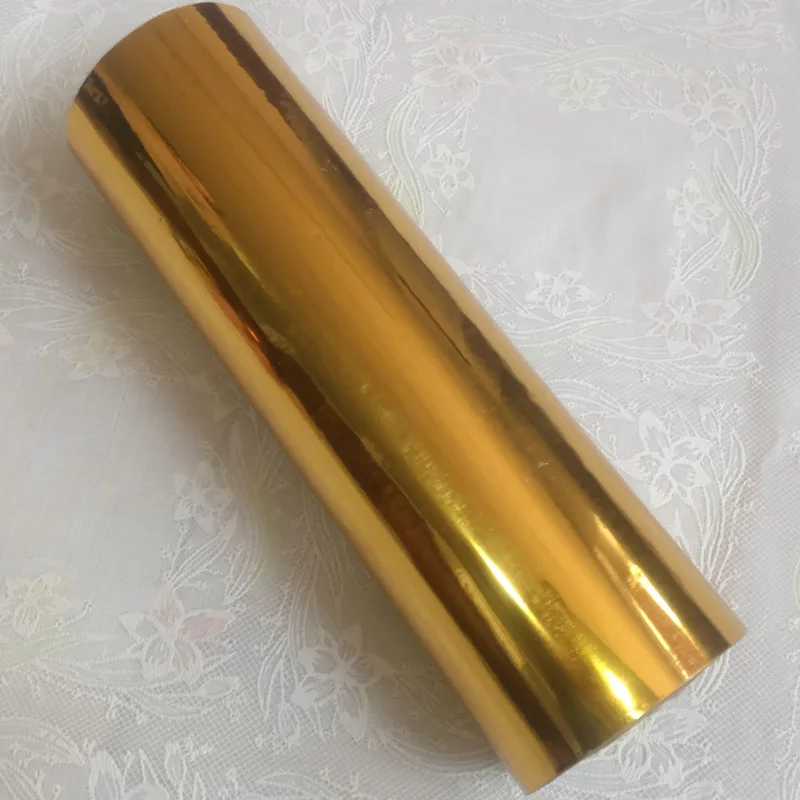 21cmx120M/Roll Gold Silver Hot Stamping Foil Paper Transfere on Elegance Craft Paper