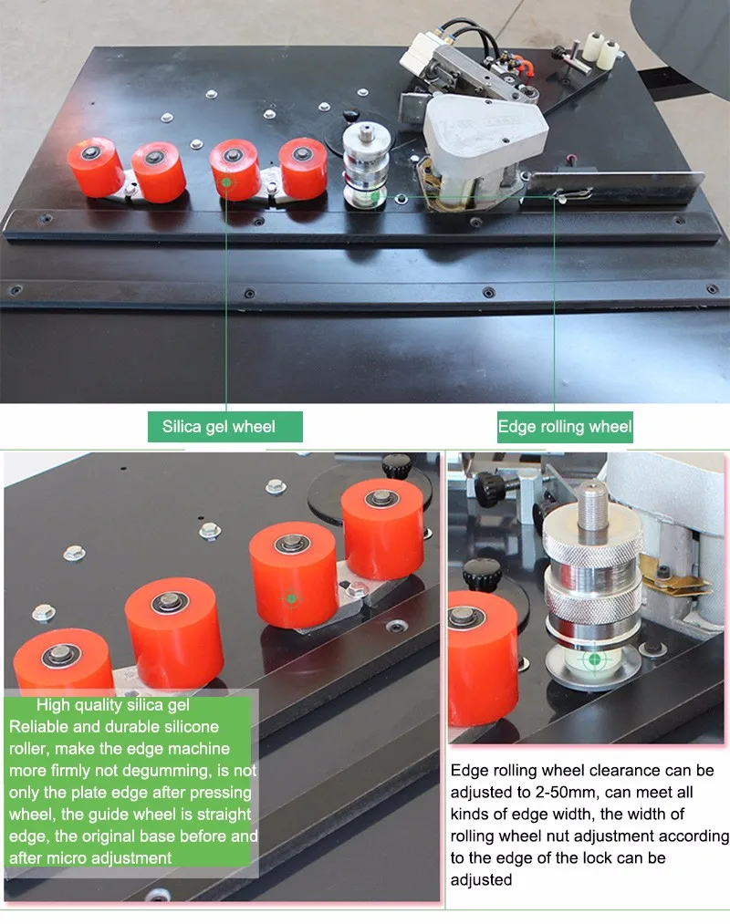 Máquina manual de borda reta/curva modelo SC468 com tensão 220V/monofásica/60Hz