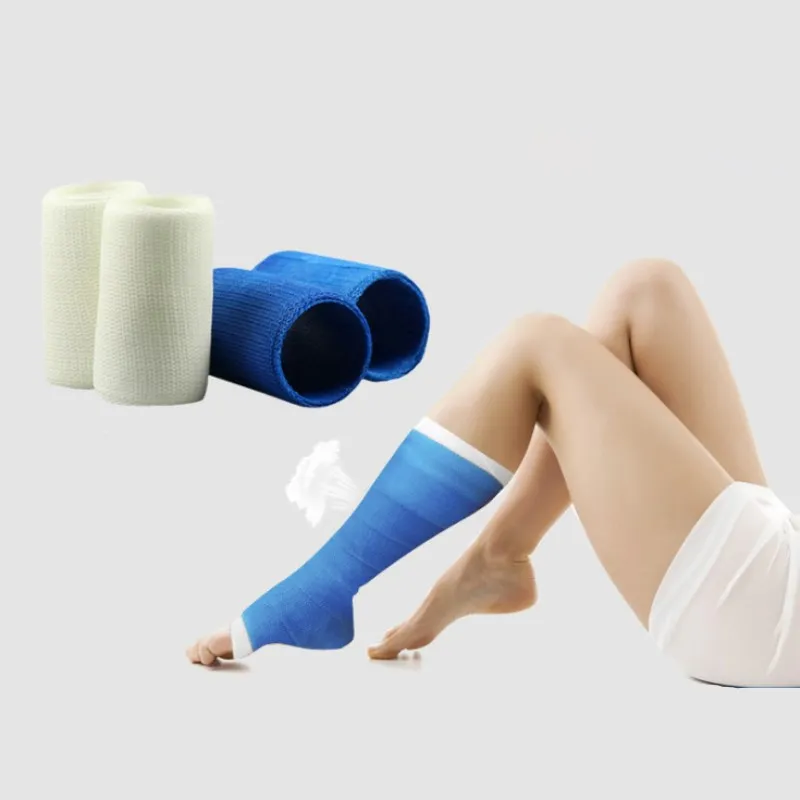 1 Roll Vervangen Pop Bandage Medische Hoge Polymeer Vaste Bandage Nodig Voeg Puur Katoen Vlokken Padding Voor Fractuurfixatie