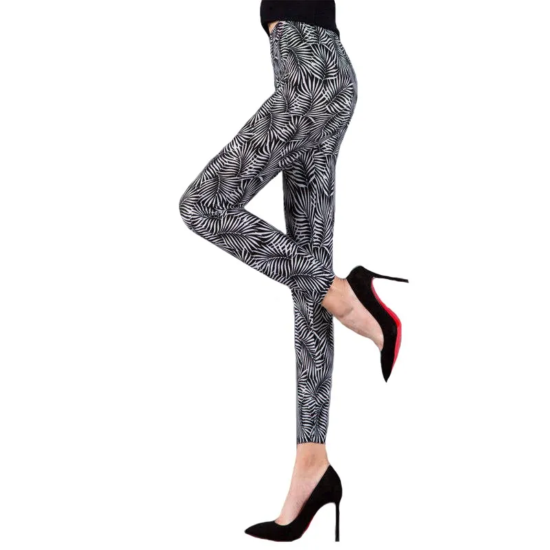 VIIANLES – pantalon crayon taille haute pour femmes, Leggings Fitness, Push-Up, mode, imprimé Floral, été