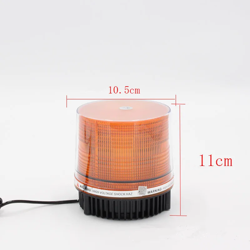 DC12V High-bright Car Led Warning Police Lights Round Car Motorcycle Flashing Ceiling Safety Signal Yellow Strobe Light 9 Flash