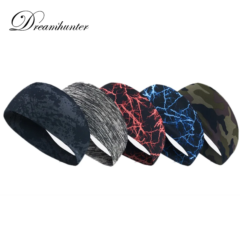 Unisex Men Women Sports Headband Stretch Sweat Headband Sport Running Yoga Exercise Sweatband Gym Absorbent Hairband image 3