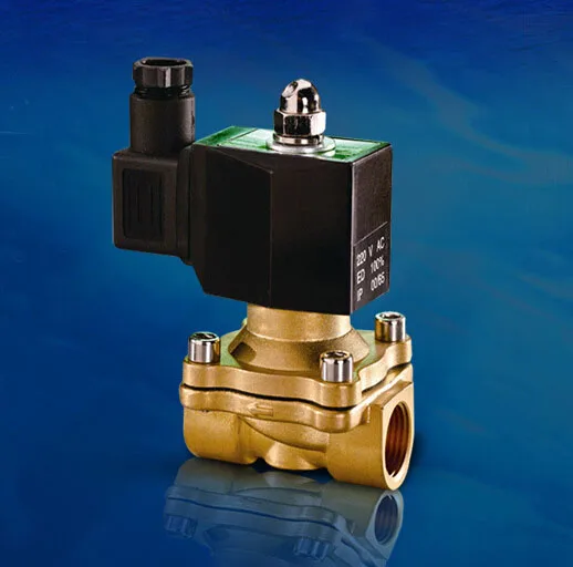 2  inch   2W series square coil IP65 solenoid valve brass electromagnetic valve normally closed