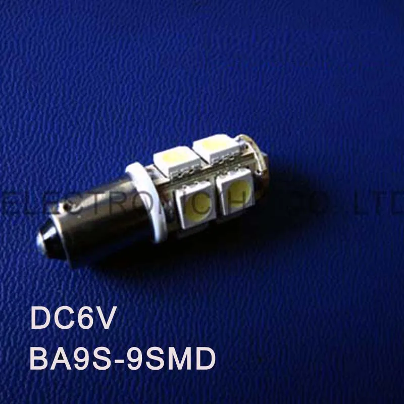 High quality DC6.3V 6V BA9S led light bulb Indicating lamp caution light Warning lights Warning Signal free shipping 10pcs/lot