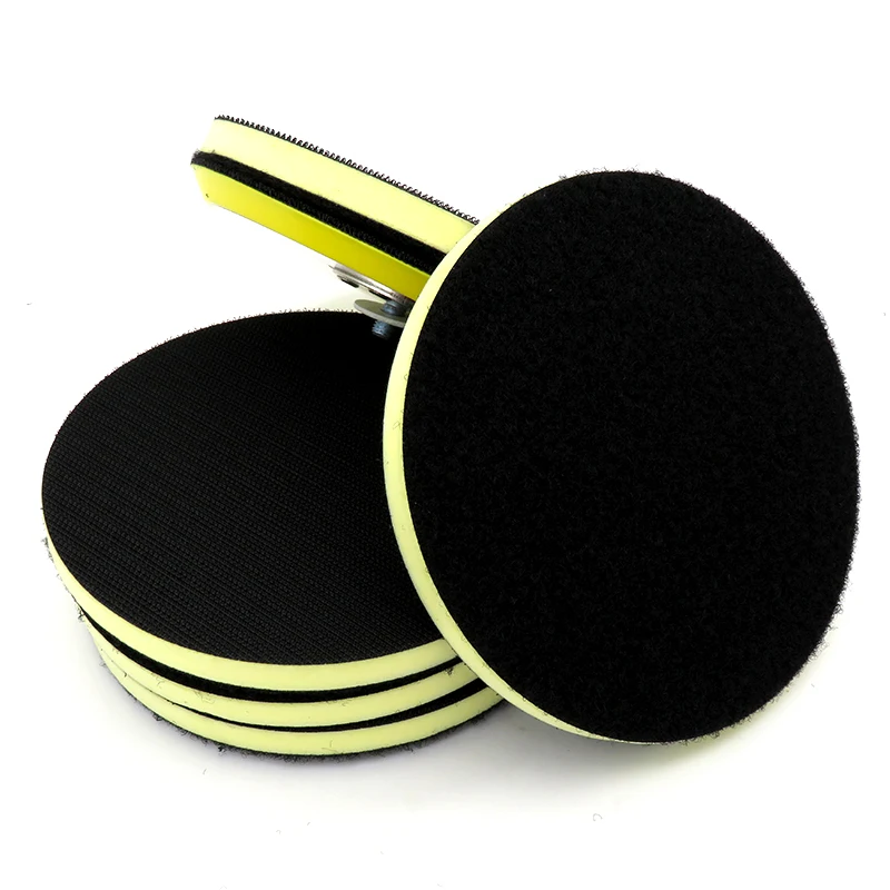 5PCS 6 Inch 150MM PU Foam Interface Pad Medium Density Hook & Loop Sander Backing Pad Polishing Pad Power Tools Parts