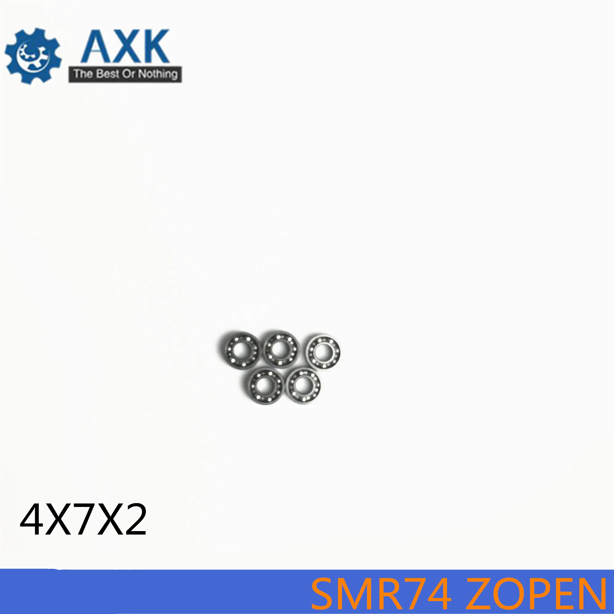 SMR74Z OPEN Bearing 4*7*2 mm ( 10 PCS ) ABEC-1 Stainless Steel Ball Bearings