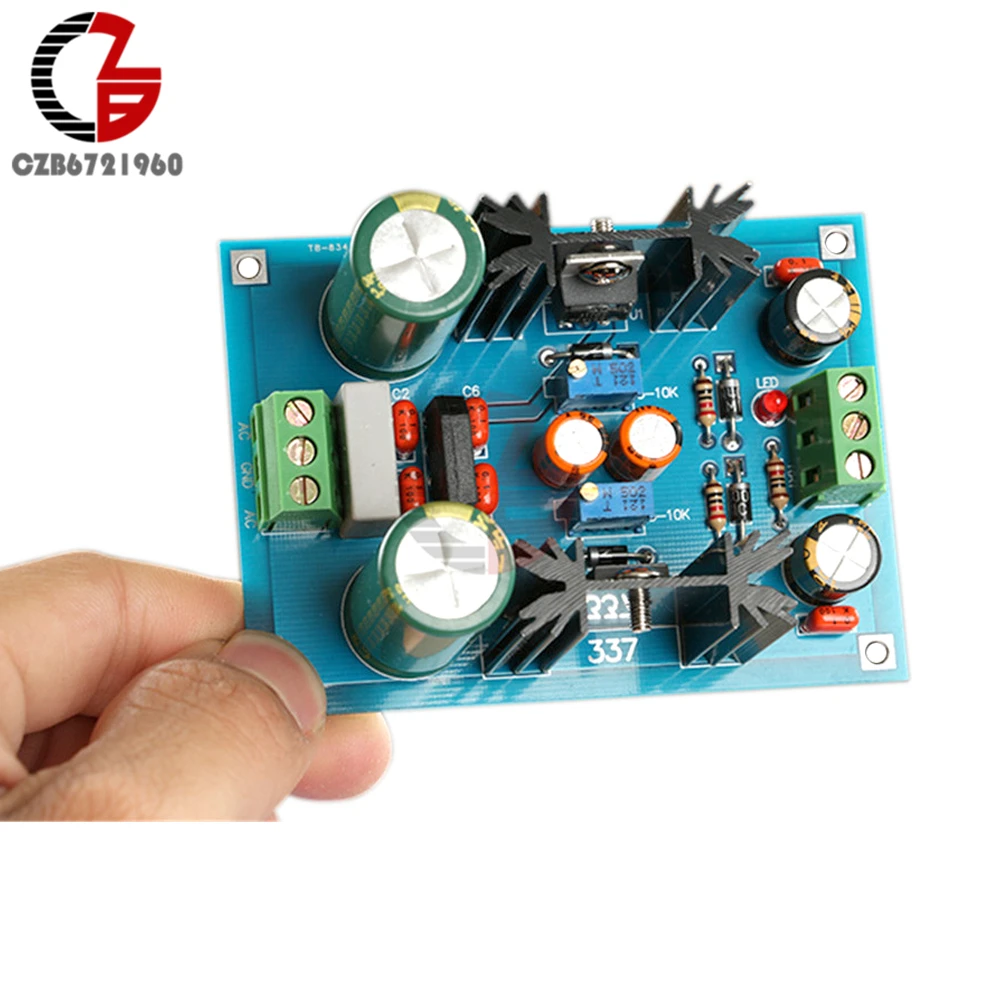 LM317 LM337 Adjustable Filtering Power Supply Kits DIY AC/DC Voltage Regulator