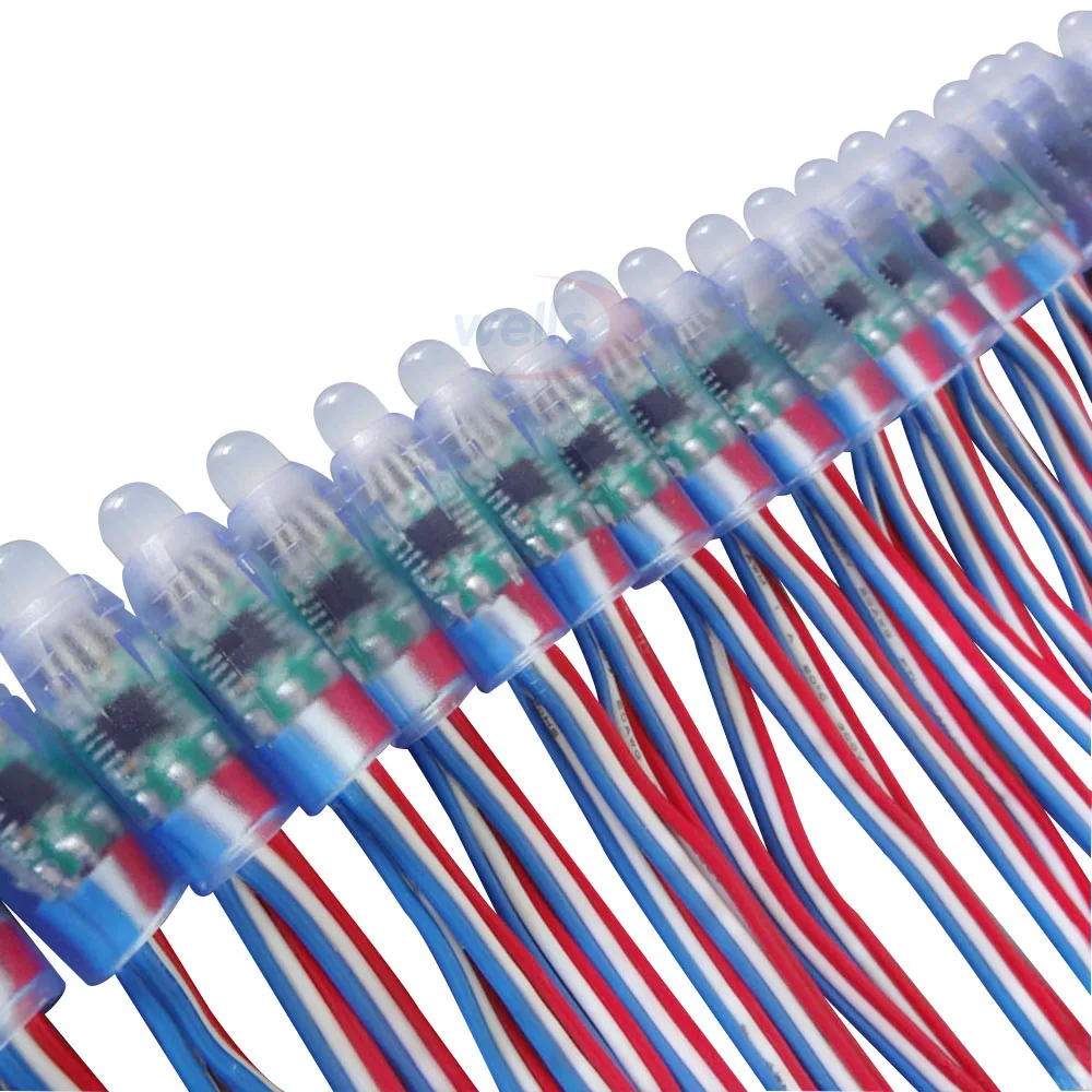 500 Pcs DC5V 12mm Full Color WS2811 RGB Pixel LED Module Light Great for decoration advertising lights Waterproof IP67