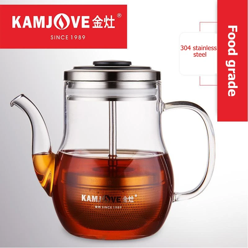 Kamjove-Orange Citrus Puer Tea Pot, Tea Cup, Heat-Resistant Glass Tea Set, Elegant Cup, Coffee Pot