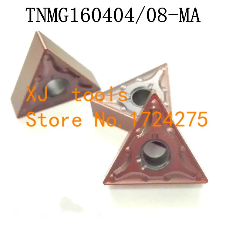 10PCS TNMG160404-MA / TNMG160408-MA carbide CNC inserts,lathe tool,apply to stainless steel and steel processing,MTJNR/WTENN