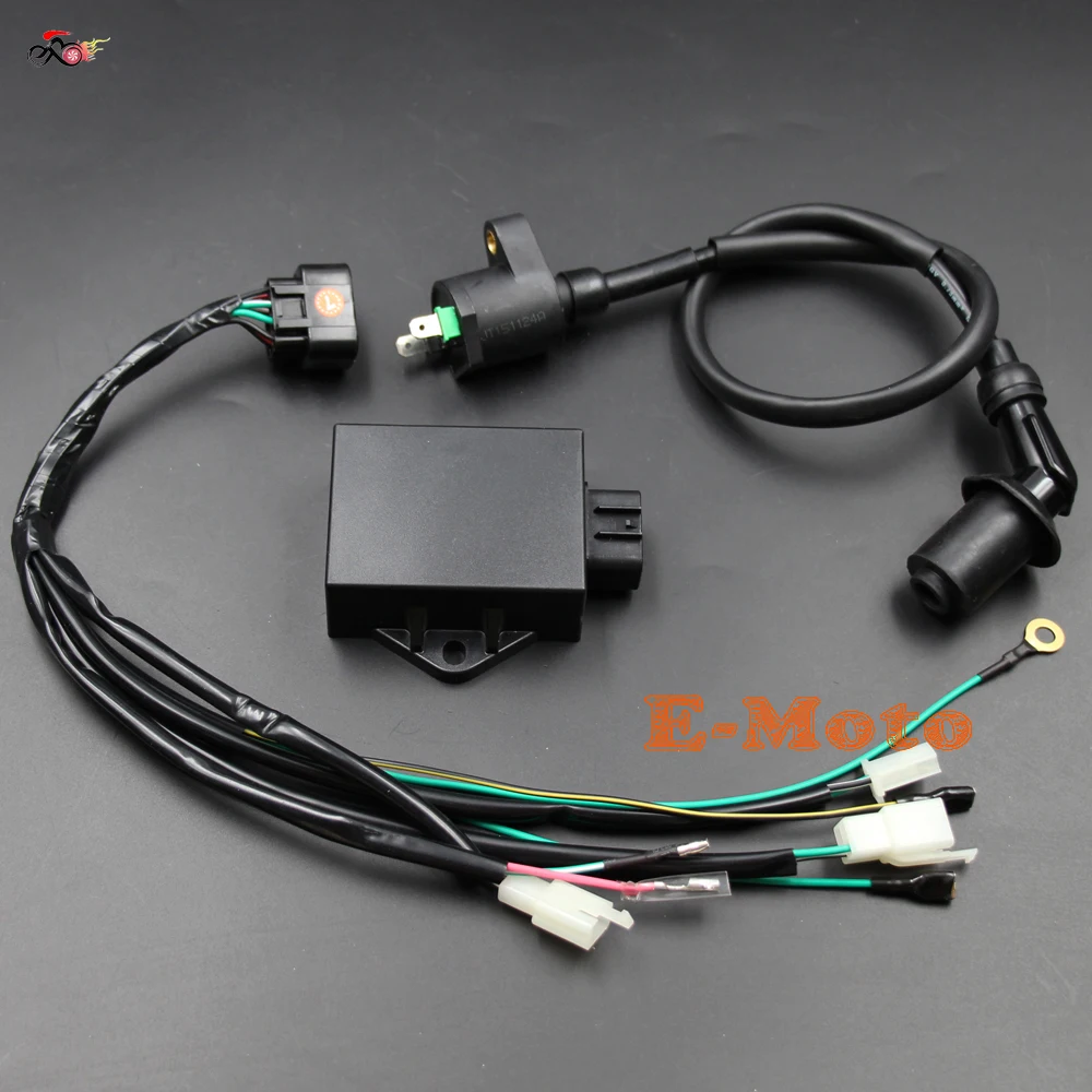 Complete Wire Wiring Harness Loom Ignition Coil 8 Pin CDI Kits For LIFAN W150cc ZS155cc PIT PRO Trail Dirt Bike