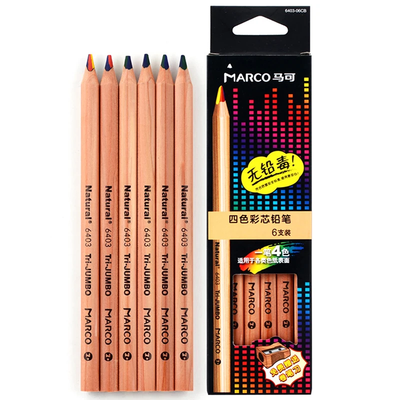 MARCO mark four 6403 color core thick triangular color pencil