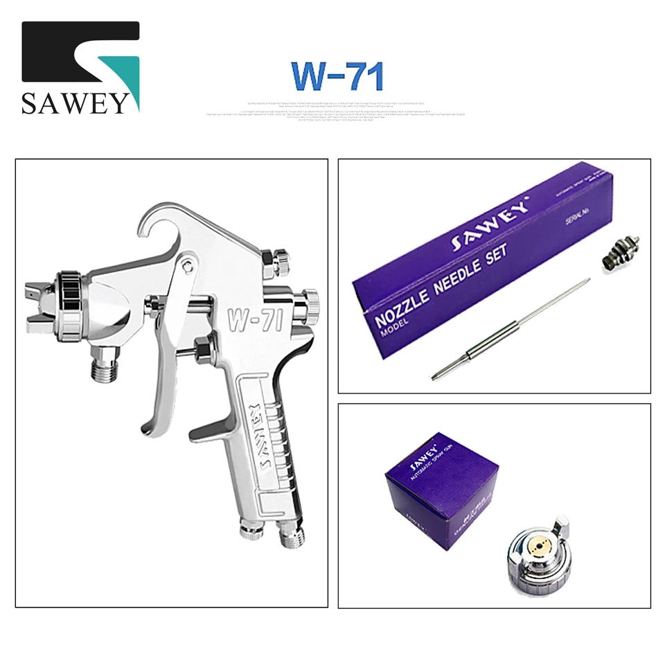 Sawey W-71/W-77 Hand Manual Spray Nozzle,Japan 3pcs in 1 set kits,Nozzle Needle Cap Kits Free shipping