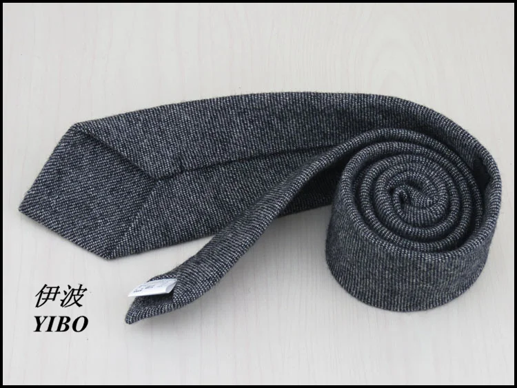 (1 pieces/lot) men tie/100% wool/Grey thin horizontal stripesHigh-quality Men's business black neck tie, free shipping