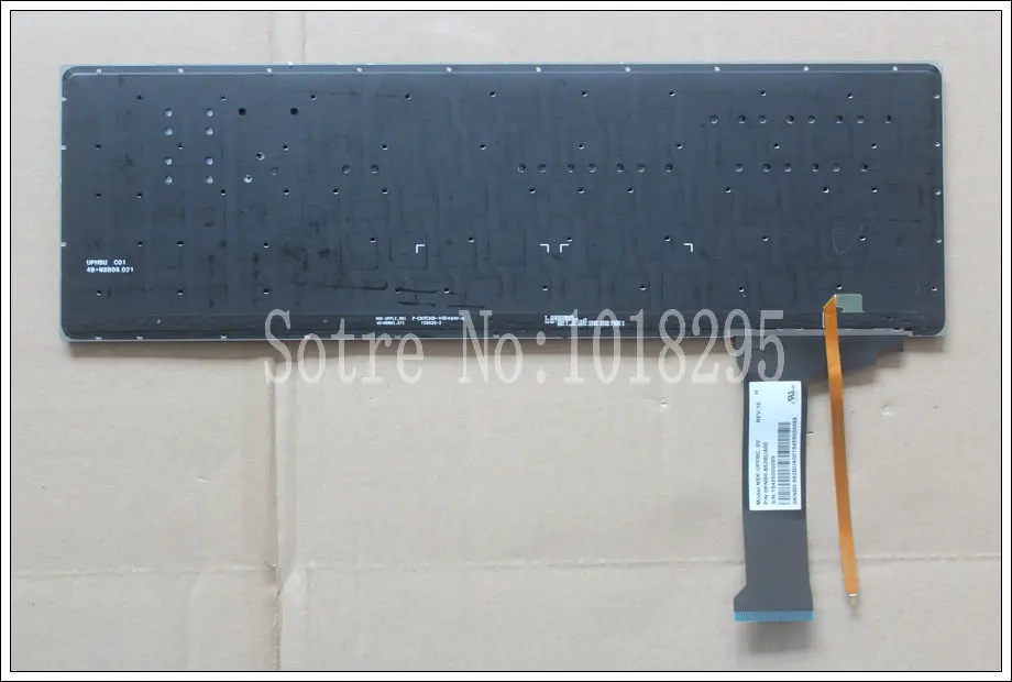 Imagem -02 - para Asus N751 N751j N751jk N751jx Retroiluminado Russo ru Teclado do Portátil Prata Novo