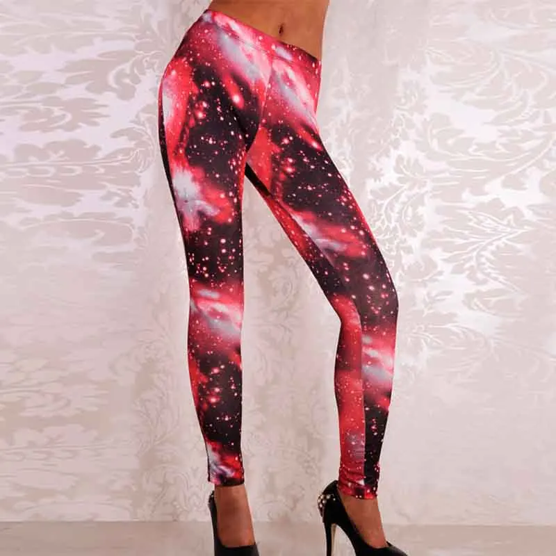 New 3D Print Galaxy Leggings Fitness Legins Gothic Fashion Slim Sexy Leggings Woman Leggins Push Up