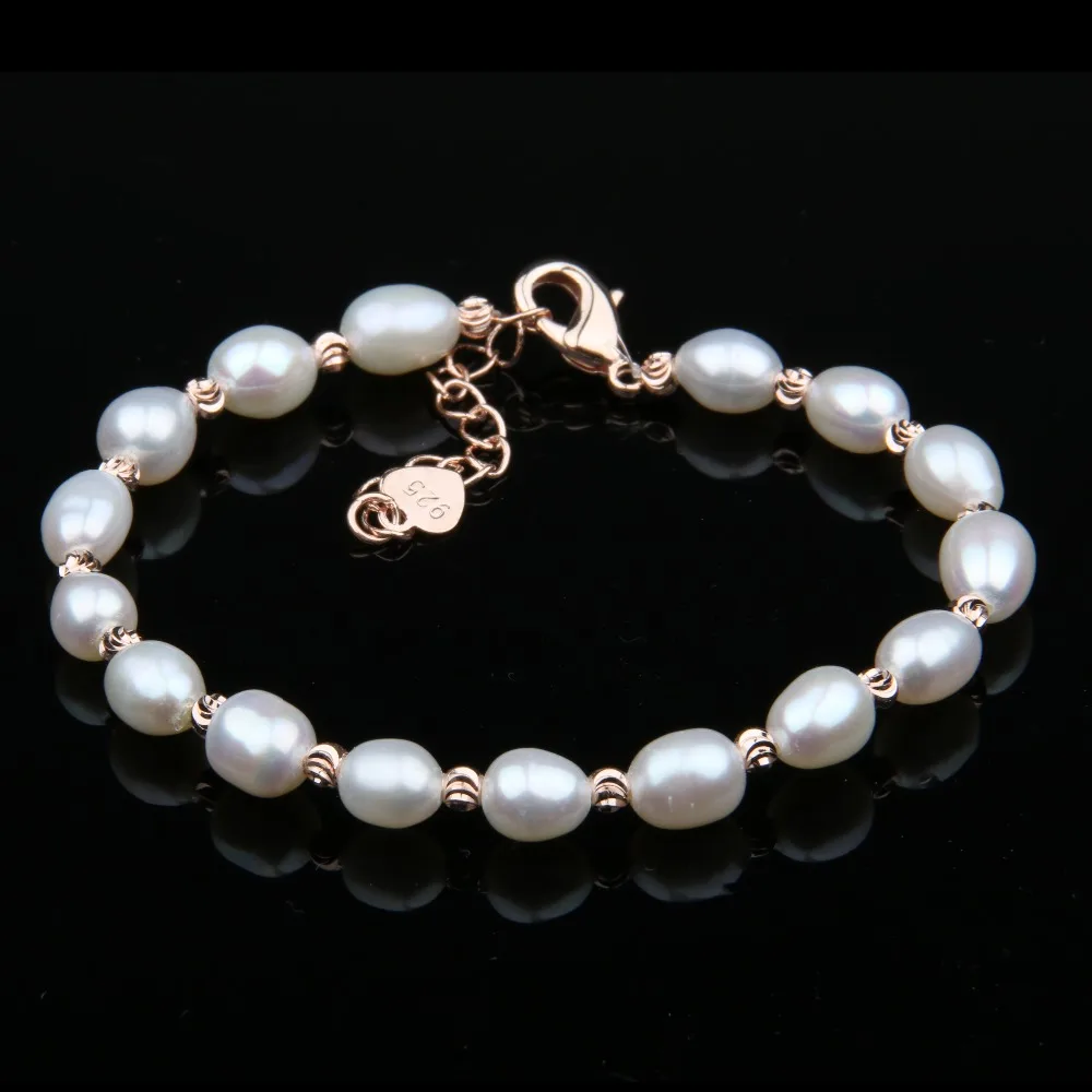 100% Natural Freshwater Pearl Bracelets Natural Pearl Bracelet for Women Cuff Bangles Wrap Beads Bracelet