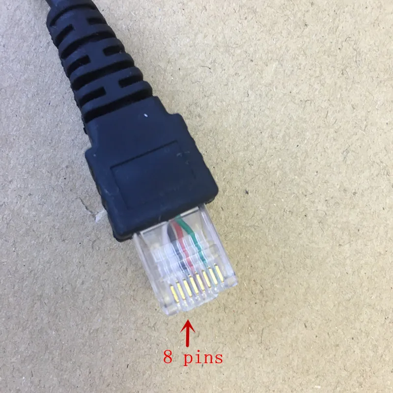 Programming cable 8 pins for motorola GM300,GM950,GM338,GM3188,GM3688 etc car radios Com connector