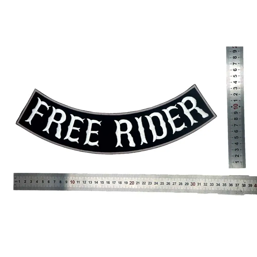 INDEPENDENT FREE RIDER ROCKER Embroidered Sewing Label punk biker Patches Clothes Stickers Apparel Accessories Badge
