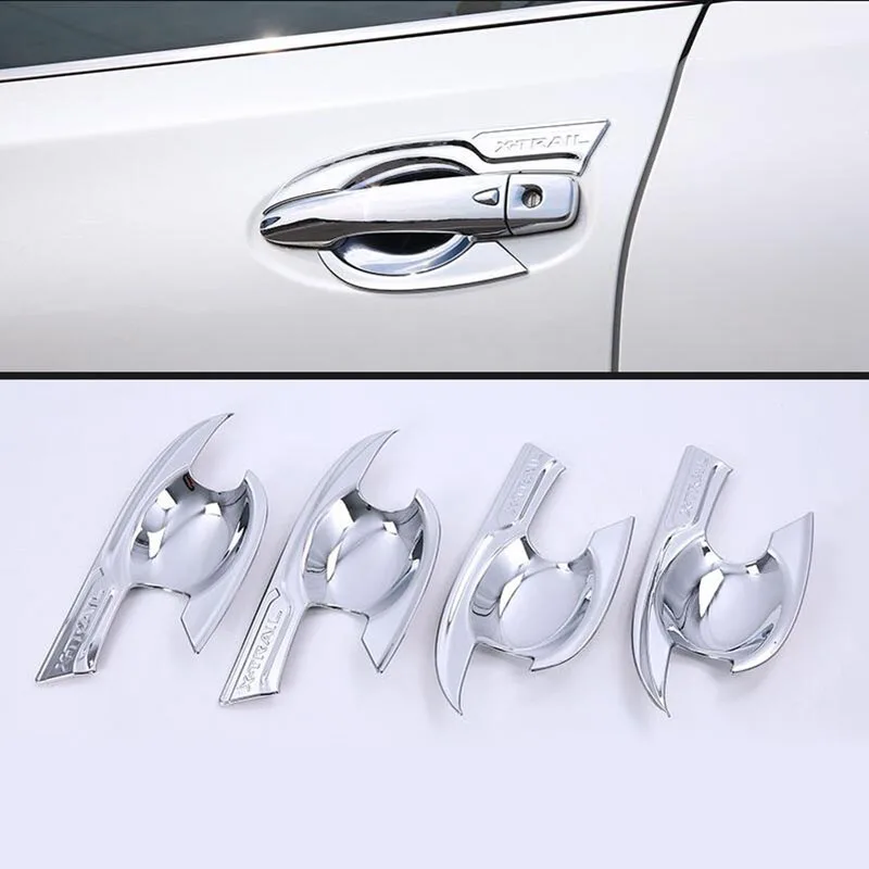 ABS Chrome Car Door Handle Cover Bowl Trim Styling Accessories Fit For Nissan X-trail T32 2014 2015 2016 2017 2018 2019