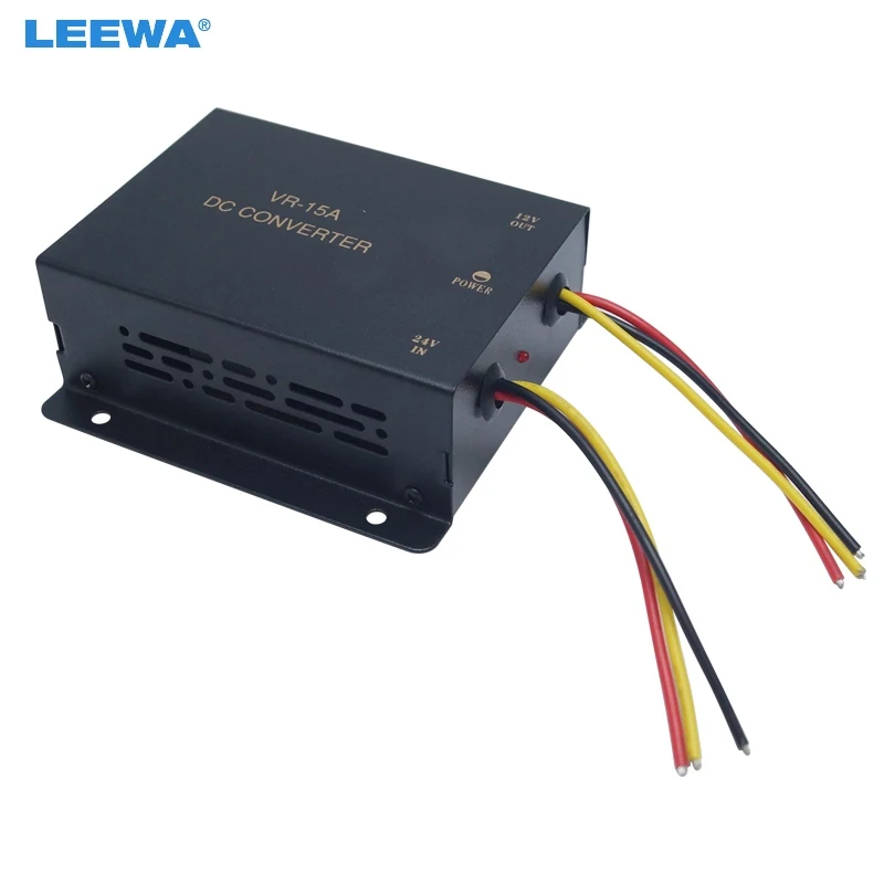 

LEEWA DC24V To DC12V 120W Converter Transformer Regulator Special For Cars Trucks Radio Head Unit Installation 15A/40A Optional