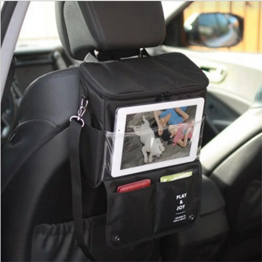 

Auto Car Seat Back Organizer Holder Multi-Pocket Travel Food Bottle Storage Hanging Bag Diaper Bag Ipad Hanging Bag