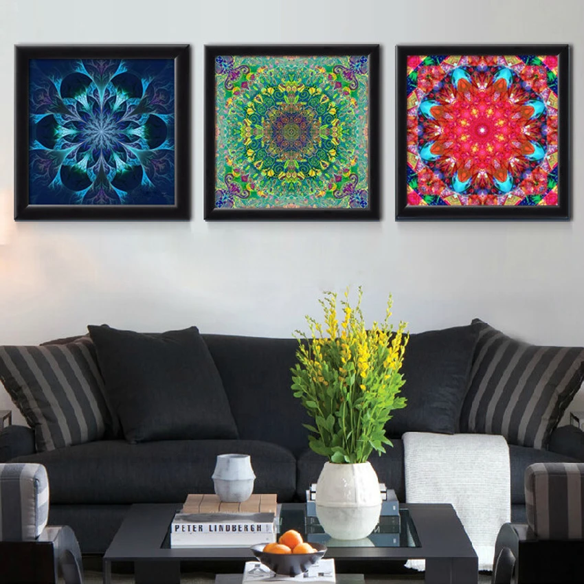 

3D DIY Cross Stitch Full Drill Square Diamond Painting Diamond Embroidery Needlework Diamond Mosaic Picture Religion Mandala