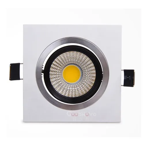 Free shipping AC85~265V White paint fashion led downlight 5w square concealed downlight bright cold white warm white