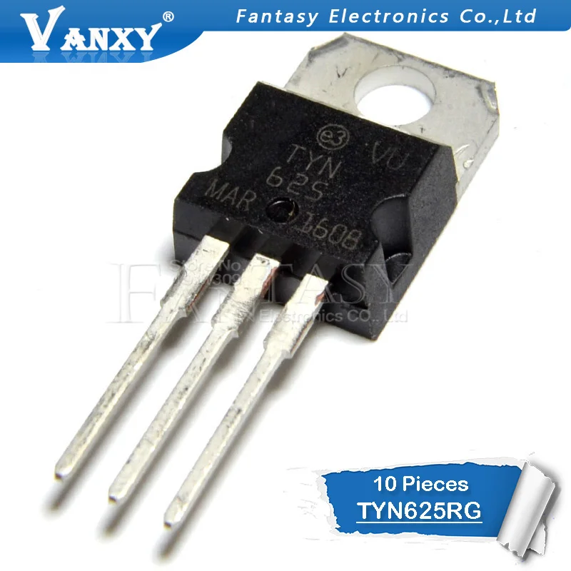 10PCS TYN625 TO-220 TYN625RG TYN610 TYN610 TYN612 TYN208 TYN412 TYN812 TYN840 TYN825 TYN1225 TYN816 TYN1012 TYN408 TYN410 TYN616