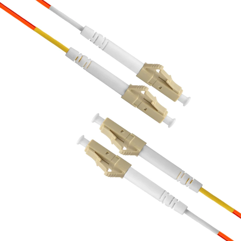 Cable de parche de fibra multimodo LC a LC, Cable de parche de fibra UPC pulido MM, puente de fibra óptica Duplex OM2 OFNP 3m 5m 10m 15m