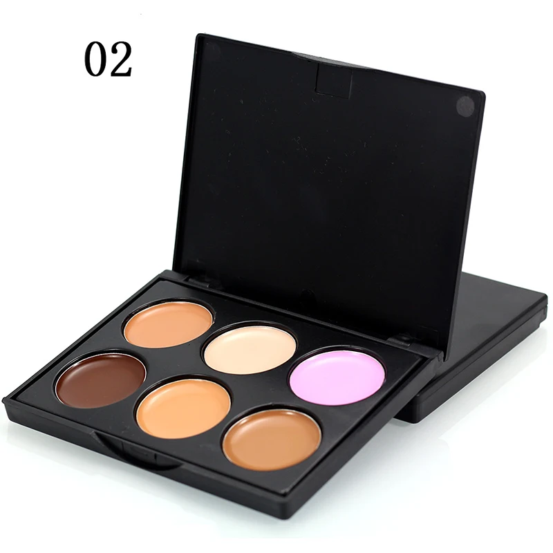 6 Color Face New Concealer Palette Natural Color Corrector Maquillage Contouring Makeup Women Cosmetic Make Up Consealer Cremes