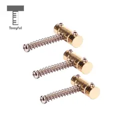 Tooyful High Quality Set of 3 Brass Standard Saddles for Durable Acoustic Telecaster Tele Replacement Brand Electric Guitar Acce