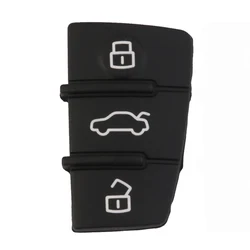 3 Button Rubber Pad Replacement For Audi A3 A4 A5 A6 A8 Remote Key Case the door lock and unlock trunk lock 3 button