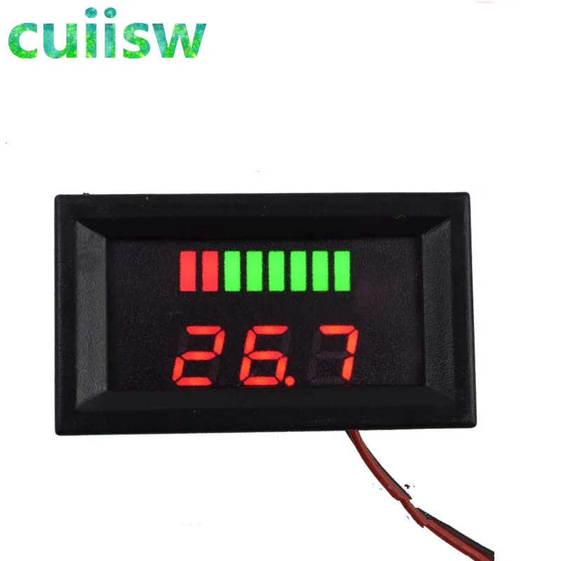 DC 12V-60V 72V 84V ACID Red Digital Lead Battery Capacity Indicator Charge Level Lead-acid LED Tester Voltmeter