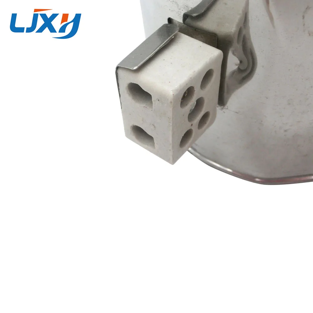 LJXH 120mm Inner Dia. 40mm/45mm/50mm/55mm Height AC110V220V380V Ceramic Band Heater Element Stainless Steel 420W/480W/500W/600W