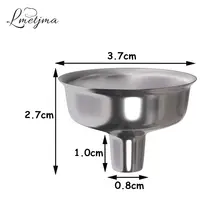 10pcs Stainless Steel Mini Funnels #4