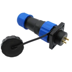 Conector de brida recto a prueba de agua SP20, Conector de cable IP68, 2, 3, 4, 5, 6, 7, 8, 9, 10, 12, 14 pines