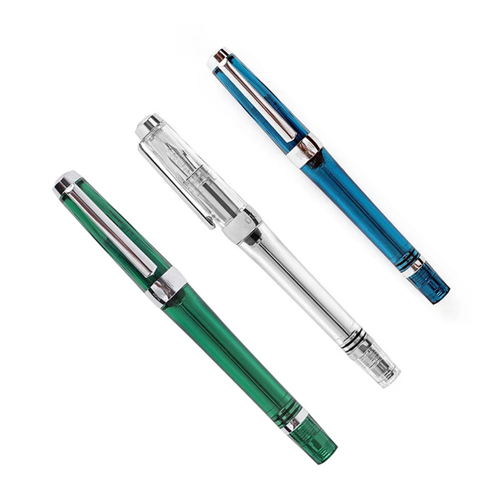 새로운 음압 펜 비즈니스 사무실 투명 컬러 수지 학생 펜 비싼 팁 초에