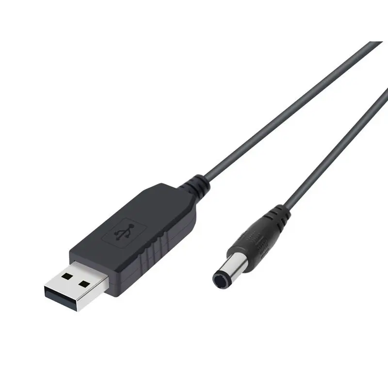 USB DC 5V Ra 12V 2.1Mm X 5.5Mm Module Chuyển Đổi DC Nòng Nam Giắc Kết Nối cáp Cắm USB Cáp DC-1M (5V)