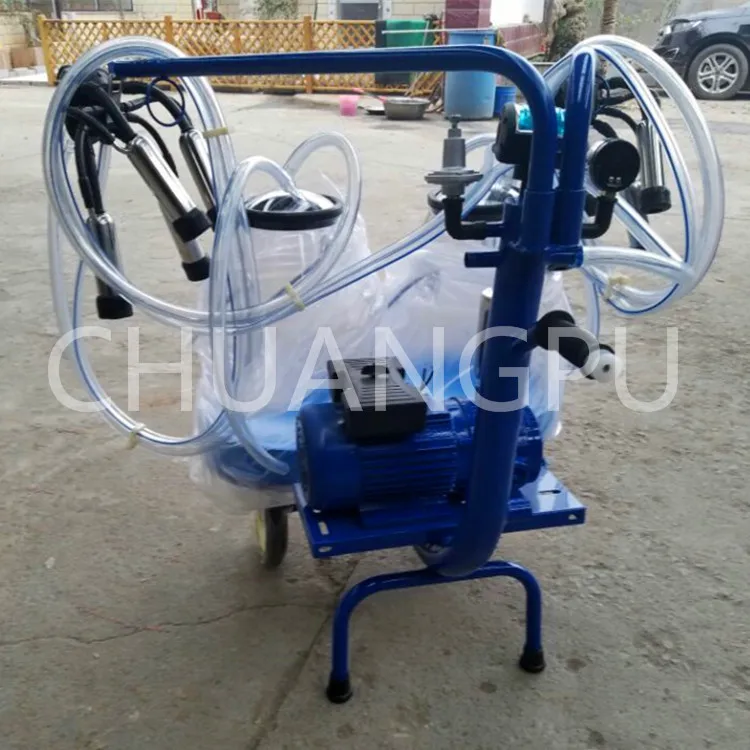 Portable Milking Machine with Transparent 25liter Milk Bucket