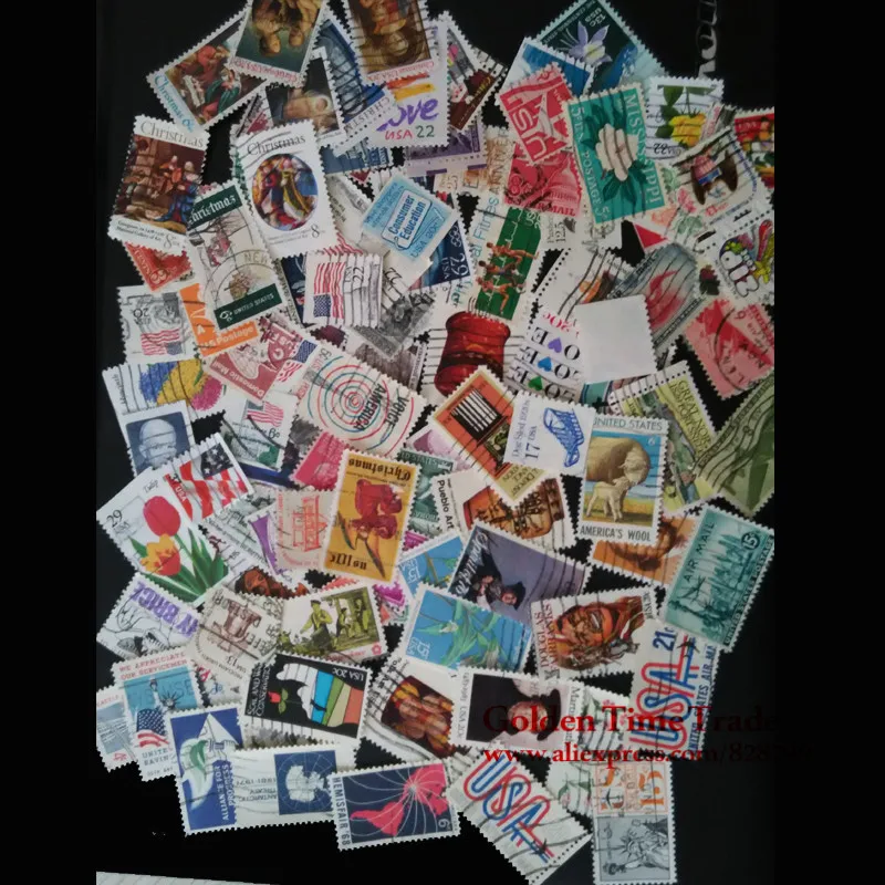 90 PCS/lot All Different USA  postage stamps With Posr Mark in good condition With post mark for collecting buy stamps onling