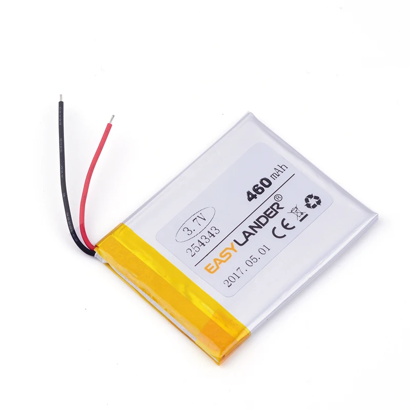 254343 460mAh 3.7V Rechargeable Lithium Li-ion Polymer Battery for Meizu MINI Play M6 sl / TL edition