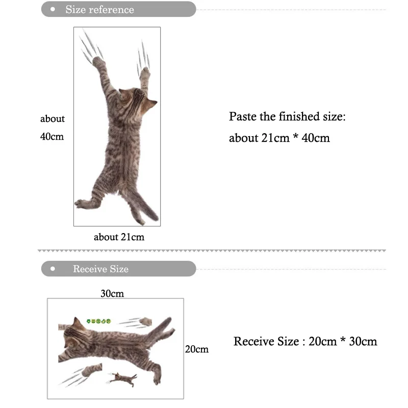 Cute Kitten Wall Stickers 3D Bathroom Cupboard Decorations For Home Art Decals Waterproof Mural Cat Toilet Sticker Wallpaper