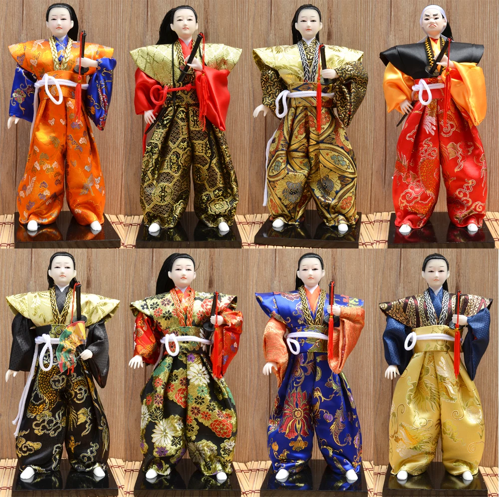 1 PC Japanese Samurai Doll Ornament Craft Home Furnishing Gift Decoration Multi Pattern