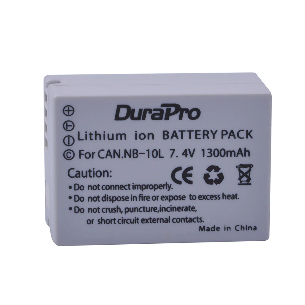 NB-10L Bateria NB 10L NB10L Battery for Canon SX40 HS SX40HS SX50 HS SX50HS G1 X G15 G16 SX60 HS G3X Camera Batteries