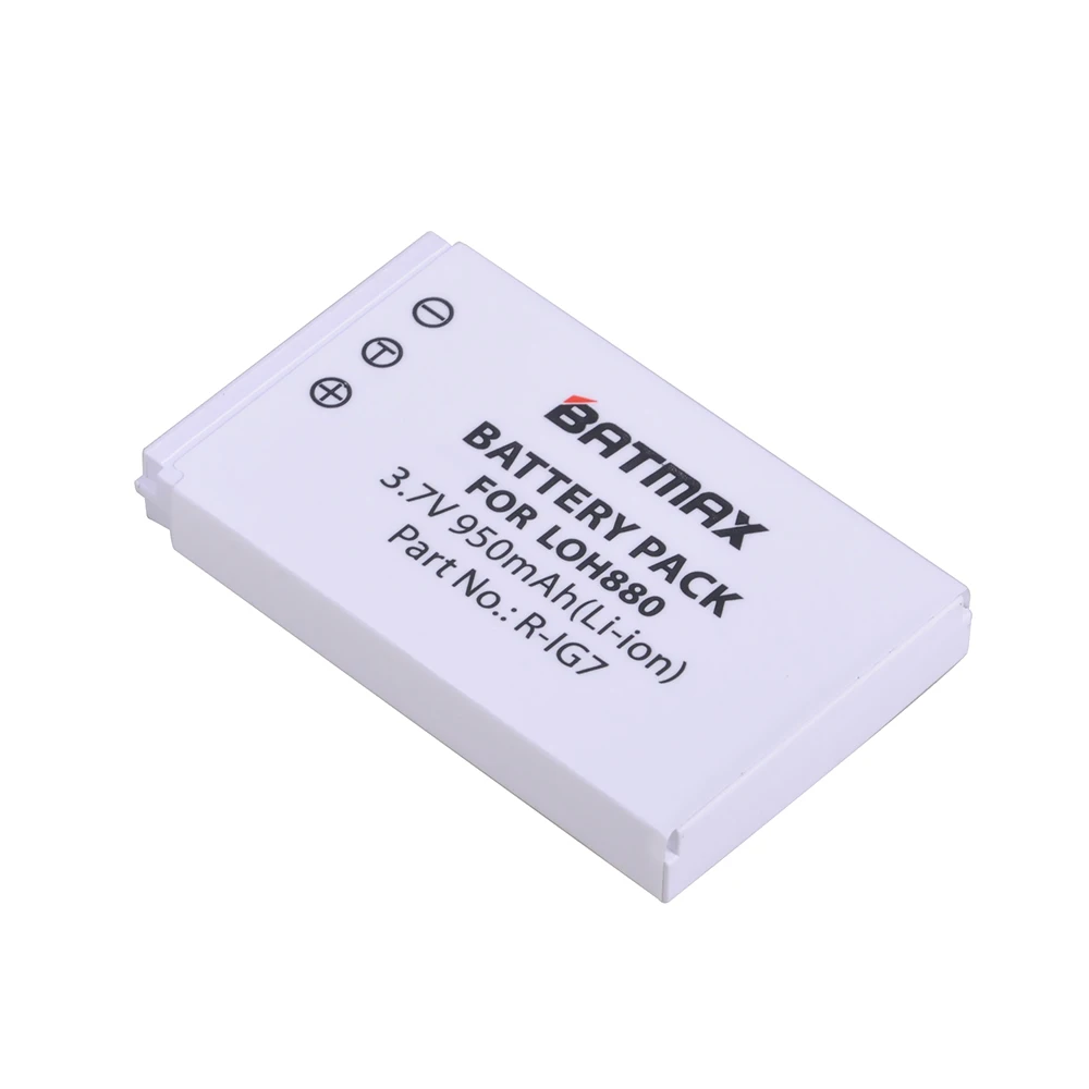 Batmax R-IG7 Battery 1Pc 3.7V Rechargeable Bateria for Harmony One,900,720,850,880,885,890 Pro,LOH880 Universal Camera