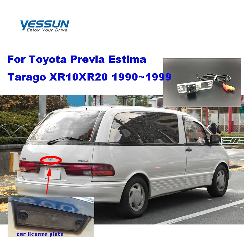 

Камера заднего вида Yessun для Toyota Previa Estima Tarago XR10XR20, камера заднего вида с HD CCD и ночным видением для Toyota, 90-990-е годы