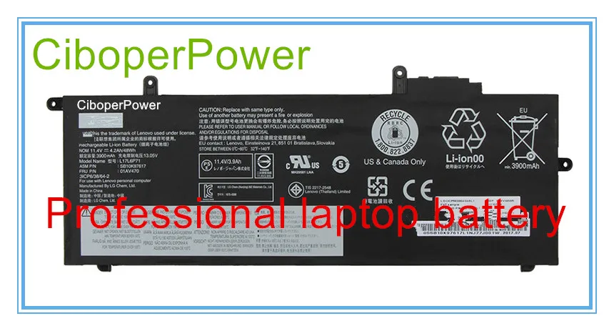 Original 11.4V 48Wh battery For L17L6P71 SB10K97617 L17M6P71 01AV470