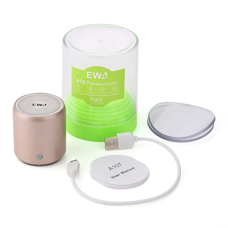 Bluetooth Speaker EWa A107 MP3 Player For Phone/Tablet/PC Mini  Wireless Bluetooth Speaker TWS  Small Portable Speaker